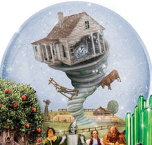 Load image into Gallery viewer, The Bradford Exchange Wizard of Oz Handcrafted Musical Glitter Snow Globe with Somewhere Over The Rainbow Plaque Spinning Tornado Iconic Music From The Movie and Rotating Base 6"-Inches - RCE Global Solutions