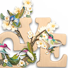 Load image into Gallery viewer, The Bradford Exchange Jewels Of Love Hummingbird and Dogwood Blossom Wall Decor 10-inches - RCE Global Solutions