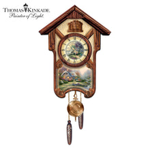 Load image into Gallery viewer, The Bradford Exchange Thomas Kinkade Timeless Memories Wall Cuckoo Clock - RCE Global Solutions