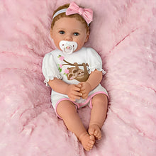 Load image into Gallery viewer, The Ashton-Drake Galleries Don't Hurry, Be Happy Lifelike Baby Girl Doll SoTrulyReal with Mom and Baby Sloth Outfit Poseable by Ping Lau 17-inches - RCE Global Solutions