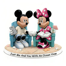 Load image into Gallery viewer, The Hamilton Collection Disney Just Me And You With An Ocean View Figurine Romantic Beach-Inspired Collectible Featuring Mickey and Minnie Mouse Handcrafted in Artist's Resin 5-inches - RCE Global Solutions