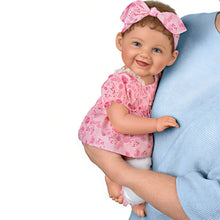 Load image into Gallery viewer, The Ashton-Drake Galleries Emma Grace First Words Baby Doll So Truly Real® Realistic Touch-Activated Collectible Doll with Giggles and "Mama," Hand-Rooted Brown Hair RealTouch® Vinyl Custom Ensemble and Light Baby Powder Scent by Ping Lau 19-inches - RCE Global Solutions