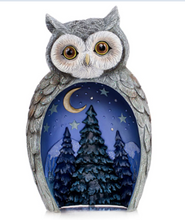 Load image into Gallery viewer, Blake Jensen Owl Family Nesting Trio Figurine Set with Swarovski Crystals by The Hamilton Collection - RCE Global Solutions