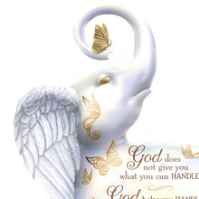Load image into Gallery viewer, The Hamilton Collection Strength in Gods Help Elephant Figurine A Divine Tribute to Faith and Resilience Inspired by Natures Gentle Giant and Hand-Painted by Blake Jensen 6-inches - RCE Global Solutions