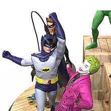Load image into Gallery viewer, The Hamilton Collection Holy Bombs Away Batman Robin and Catwoman Vs. Arch Villains Joker Penguin Riddler Illuminated Sculpture 13.5-inches - RCE Global Solutions