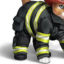 Load image into Gallery viewer, The Hamilton Collection Chief Furry Firefighter Cat Fireman Figurine 4.5-inches - RCE Global Solutions