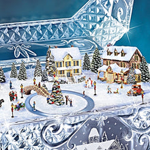 Load image into Gallery viewer, The Bradford Exchange "Holiday Reflections" Genuine Crystal Music Box by Thomas Kinkade 6-inches Wide - RCE Global Solutions