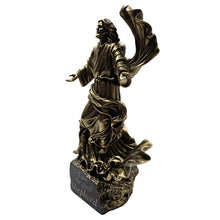 Load image into Gallery viewer, The Bradford Exchange Light Of The World Sculpture Collection Issue #6: 'The Good Shepherd' Handcrafted Cold-Cast Bronze Illuminated with Inspirational Scripture 11-inches - RCE Global Solutions
