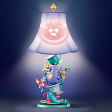 Load image into Gallery viewer, The Bradford Exchange Disney Alice in Wonderland Handmade Sculptural Mad Hatter's Tea Party Table Lamp With Appearing Disappeaing Cheshire Cat Shade 16"-Inches - RCE Global Solutions