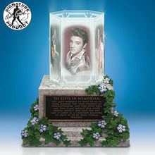 Load image into Gallery viewer, The Hamilton Collection Honoring The King Illuminated Elvis Presley Glass-Panel Memorial Sculpture 8-inches - RCE Global Solutions