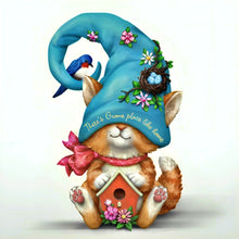 Load image into Gallery viewer, The Hamilton Collection Gnomies Meow And Fur-ever Figurine Collection Issue #1: There's Gnome Place Like Home Handcrafted & Hand-Painted with Glitter Accents by Blake Jensen 4.5-Inches - RCE Global Solutions