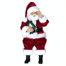 Load image into Gallery viewer, The Ashton-Drake Galleries The Night Before Christmas Storybook Santa Doll Speaking with Classic Recording Holiday Decoration by Thomas Kinkade 18-inches