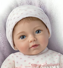 Load image into Gallery viewer, The Ashton-Drake Galleries Little Ellie Tiny Miracles Lifelike Baby Girl Doll Realistic Hand Rooted Hair Fully Poseable with Soft RealTouch® Vinyl Skin and Bean Bag Body Ages 3 and Up 10"-Inches - RCE Global Solutions