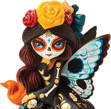 Load image into Gallery viewer, The Hamilton Collection Jasmine Becket-Griffith Spirit of The Blessed Peace Glow in The Dark Sugar Skull Decor Day of The Dead Fairy Figurine Dia de Los Muertos Decoration 6"-Inches - RCE Global Solutions