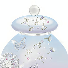 Load image into Gallery viewer, The Bradford Exchange Loving Wishes for My Sister Heirloom Porcelain Musical Wish Jar with Platinum Accents Faux Jewels and 365 Inspirational Messages Hand-Glazed Three Times for a Gleaming Pearlized Finish Plays 'You Are So Beautiful' 7.25-inches - RCE Global Solutions