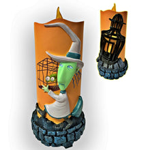 Load image into Gallery viewer, The Bradford Exchange Disney The Nightmare Before Christmas Candle Collection Issue #5 "Shock" LED Flameless Candle with Sculpted Details 7-inches