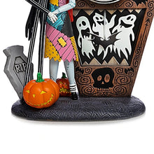 Load image into Gallery viewer, The Hamilton Collection Tim Burton's The Nightmare Before Christmas Love Never Dies Jack Sally Zero Clock Handcrafted & Sculpted Halloween Decoration 7.5-inches - RCE Global Solutions