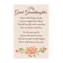 Load image into Gallery viewer, The Bradford Exchange My Great-Granddaughter, I Love You Today, Tomorrow, Always Swiss-Inspired Music Box Heirloom-Quality Keepsake Plays "You Are So Beautiful" 6-Inches - RCE Global Solutions