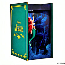 Load image into Gallery viewer, The Bradford Exchange Disney The Little Mermaid Storybook Nooks Illuminated Bookend Collection Handcrafted Light-Up Bookends 6.5-inches