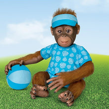 Load image into Gallery viewer, The Ashton - Drake Galleries Abe Hugs So Truly Real® Lifelike Baby Boy Monkey Doll Realistic Weighted Fully Poseable with Plush Ball Hand Applied Hair and Soft RealTouch® Vinyl Skin 22"-Inches - RCE Global Solutions
