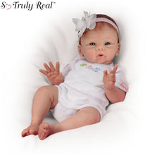 Load image into Gallery viewer, The Ashton-Drake Galleries Snuggle Bunny So Truly Real® Vinyl Baby Girl Doll Hand-Painted Features RealTouch® Skin Weighted and Adorable Bunny Outfit Precious Little Ones Collection Issue #2 by Master Doll Artist Tasha Edenholm 17-inches - RCE Global Solutions