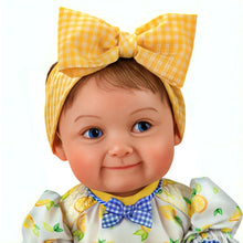 Load image into Gallery viewer, The Ashton-Drake Galleries Mommy's Main Squeeze Collectible Baby Doll with RealTouch® Vinyl with Hand-Rooted Hair Lemon Outfit and Poseable Body by Master Doll Artist Ping Lau 18-inches - RCE Global Solutions