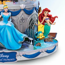 Load image into Gallery viewer, The Bradford Exchange Disney Magical Moments Rotating Musical Glitter Snow Globe featuring Mickey Minnie Goofy Donald Duck Cinderella Snow White Dopey Aladdin Jasmine Ariel Flounder Belle 7.25-Inches - RCE Global Solutions