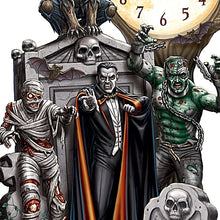 Load image into Gallery viewer, The Hamilton Collection Dave Aikins "Haunted Clock Of Horrors" Illuminated Table Clock 10-inches - RCE Global Solutions