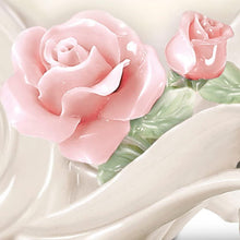 Load image into Gallery viewer, The Bradford Exchange Roses in Heaven Mother Heirloom Porcelain Sculpture Heart Shaped Statue Tribute a Beloved Mother Remembrance Keepsake 22k Gold Accented Lettering Hand Painted Roses 6-inches - RCE Global Solutions