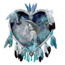 Load image into Gallery viewer, The Bradford Exchange Heartsong Lifelong Love and Partnership White Wolves Design True Hearts Dreamcatcher Collection Issue #4 by Carol Cavalaris 9.5-inches - RCE Global Solutions