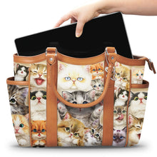 Load image into Gallery viewer, The Bradford Exchange Cats With Purr-Sonality Tote Bag by Kayomi Harai 18"-Inches - RCE Global Solutions