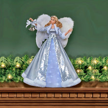 Load image into Gallery viewer, The Ashton-Drake Galleries Carol of the Bells Angel Portrait Doll with Glowing Skirt Plays Carol of the Bells Song Poseable with Feathered Wings Silver Bells and Holiday Gown Christmas Collectible Doll 24-inches - RCE Global Solutions