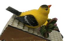 Load image into Gallery viewer, The Bradford Exchange Serenade of Spring Goldfinches Illuminated Songbird Sculpture Season's Splendor Collection Issue#2 by Hautman Brothers 5.75" W x 7" H x 4.5" D - RCE Global Solutions