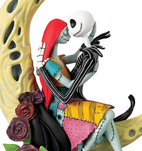 Load image into Gallery viewer, The Hamilton Collection The Nightmare Before Christmas True Love Never Dies Nightmare Disney Jack Skellington And Sally Moon Figurine by Tim Burton 6-inches