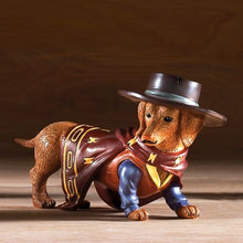 Load image into Gallery viewer, The Hamilton Collection A Paw-Fect Hero Spurs N Fur Cowboy Dachshund Figurine Collection Issue #3 Hand Crafted and Hand Painted with Charming Details 4-inches - RCE Global Solutions