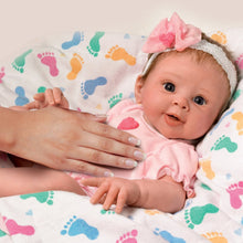 Load image into Gallery viewer, The Ashton - Drake Galleries Ella Lifelike So Truly Real® Interactive Breathing Baby Girl Doll Realistic Weighted Fully Poseable with Soft RealTouch® Vinyl Skin by Renowned Doll Artist Sherry Rawn 17"-inches - RCE Global Solutions