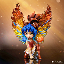 Load image into Gallery viewer, The Hamilton Collection Mystic Guardians of Nature Fairy Figurine Collection Blaze Guardian of Fire with Custom-Carved Crystalline Wings and Handcrafted Elemental Orbs by Jasmine Becket-Griffith 5.5-inches - RCE Global Solutions