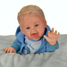 Load image into Gallery viewer, The Ashton-Drake Galleries Sweet Snugglesaurus Baby Collectible Doll Realistic Reborn with RealTouch® Vinyl Giggles and Roars Hand-Rooted Hair Weighted Body and Dinosaur Outfit by Ping Lau 17-inches - RCE Global Solutions