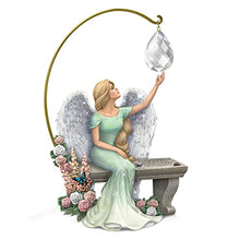 Load image into Gallery viewer, The Bradford Exchange "Teardrops From Heaven" Angel Sculpture With Prismatic Suncatcher Exquisite Handcrafted Details & Comforting Bench Inscribed with Poetic Sentiment - A Limited Edition Tribute to Cherished Memories By Lena Liu 10-Inches - RCE Global Solutions