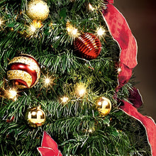 Load image into Gallery viewer, The Bradford Exchange Thomas Kinkade Wondrous Winter Pre Lit Pull Up Christmas Tree Assembles in 3 Easy Steps Pre Decorated with Kinkade Art Ribbons 46 Ornaments and 200 Clear Lights Holiday Decor 6ft - RCE Global Solutions