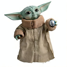 Load image into Gallery viewer, The Ashton-Drake Galleries Star Wars Grogu 1:1 Scale Poseable Portrait Figure Official Licensed Mandalorian Collectible Statue Hand-Painted Life-Size Baby Yoda Display Figure 15-inches