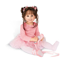 Load image into Gallery viewer, The Ashton-Drake Galleries Lara Ballerina Lifelike So Truly Real® Child Girl Doll Weighted Fully Poseable with Soft RealTouch® Vinyl Skin and Ballet Tutu by Doll Artist Monika Levenig 31-Inches - RCE Global Solutions