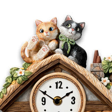 Load image into Gallery viewer, The Bradford Exchange Frolicking Felines Fully Sculpted Hand-Painted Cat-Themed Cuckoo Clock 12-inches - RCE Global Solutions