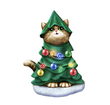 Load image into Gallery viewer, The Bradford Exchange Purr-fect Medleys Figurine Collection Issue #1 Merry Mischief Cat Figurine with Festive Lighting & Plays Melody Christmas Decorations by Kayomi Harai 5-Inches - RCE Global Solutions