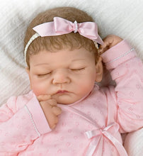 Load image into Gallery viewer, The Ashton-Drake Galleries "Emily" 20th Anniversary Lifelike Signature Edition Homecoming Baby Doll By Linda Webb 20-inches