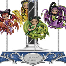 Load image into Gallery viewer, The Hamilton Collection Enchanted Dreams Musical Carousel Dragon Fairies Figurine A Whimsical Journey into Fantasy by Jasmine Becket-Griffith 8-inches - RCE Global Solutions