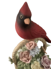 Load image into Gallery viewer, The Hamilton Collection Forever In Our Hearts Cardinal Basket Figurine Handcrafted Porcelain Remembrance Keepsake with Hand-Formed Flowers Symbol of Love and Comfort by Blake Jensen 8.75-inches - RCE Global Solutions