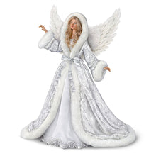 Load image into Gallery viewer, The Ashton - Drake Galleries Illuminated Silent Night Christmas Angel Decor Poseable Musical Porcelain Doll with Faux Fur Coat Lined with More Than 40 LED Lights Plays the Silent Night Melody 24"-inches - RCE Global Solutions