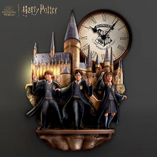 Load image into Gallery viewer, The Bradford Exchange Harry Potter Wall Clock with Illuminating Hogwarts Windows 12.5-inches - RCE Global Solutions