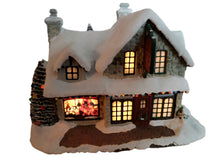 Load image into Gallery viewer, The Bradford Exchange Thomas Kinkade Santa's Workshop Village House Christmas Decoration Lights Up Issue #3 - RCE Global Solutions